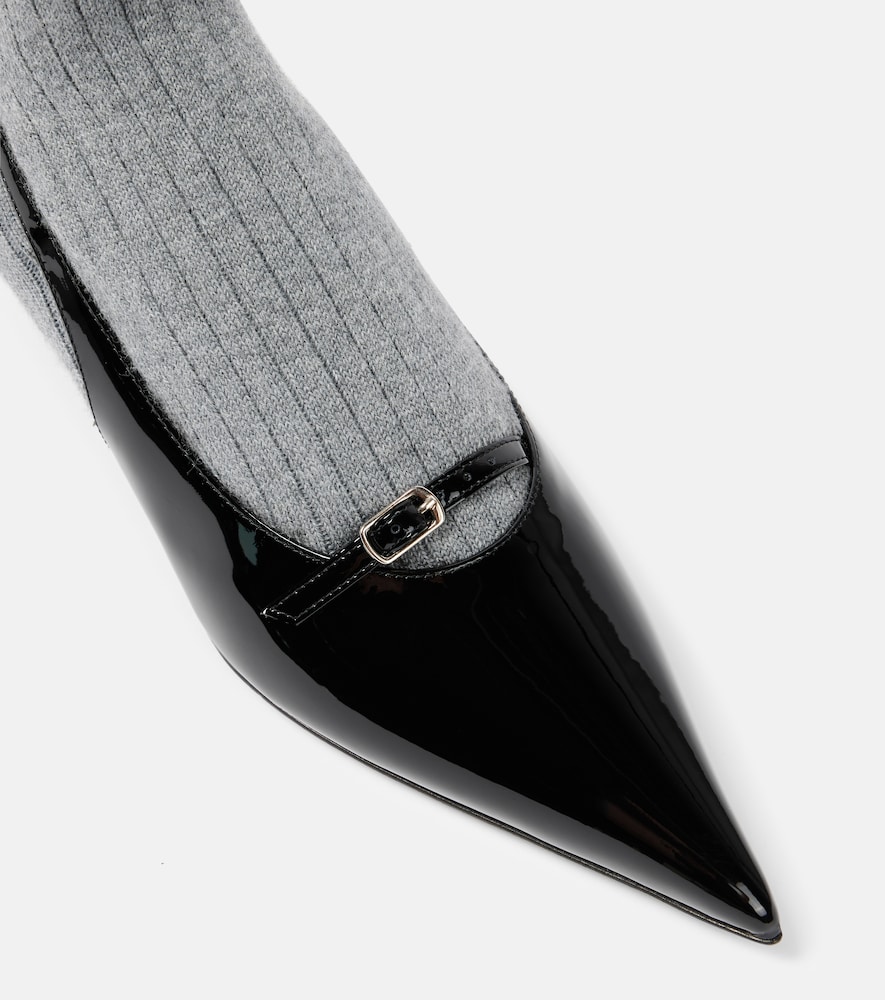  Magda Butrym Magda Butrym Leather-trimmed Sock Boots 