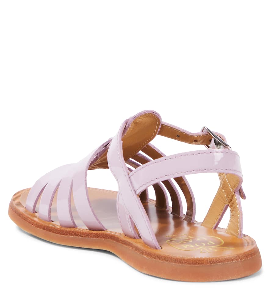 Pom D'api Plagette Leather Sandals In Purple