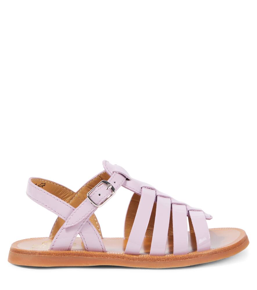 Pom D'api Plagette Leather Sandals In Purple
