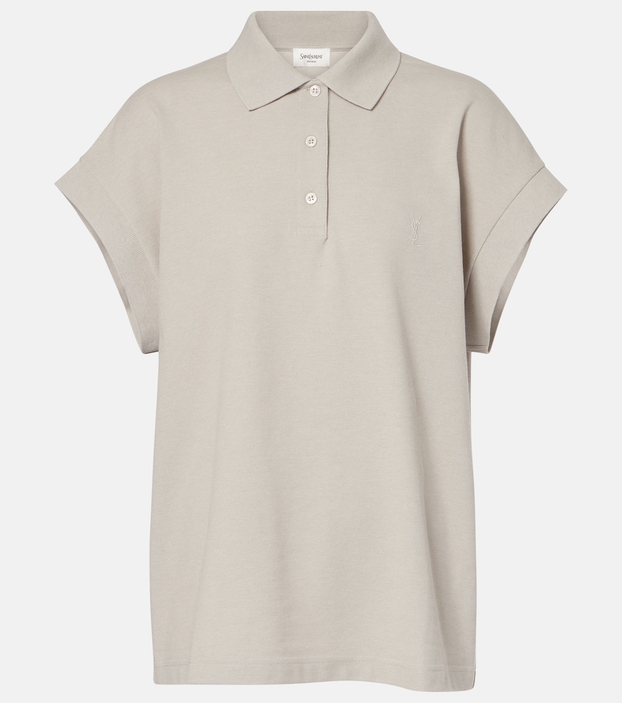 Cassandre cotton-blend piqué polo shirt