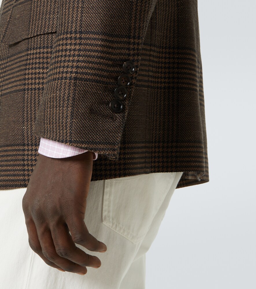 Tom Ford Tom Ford Blazer Shelton Aus Wolle, Seide Und Leinen 