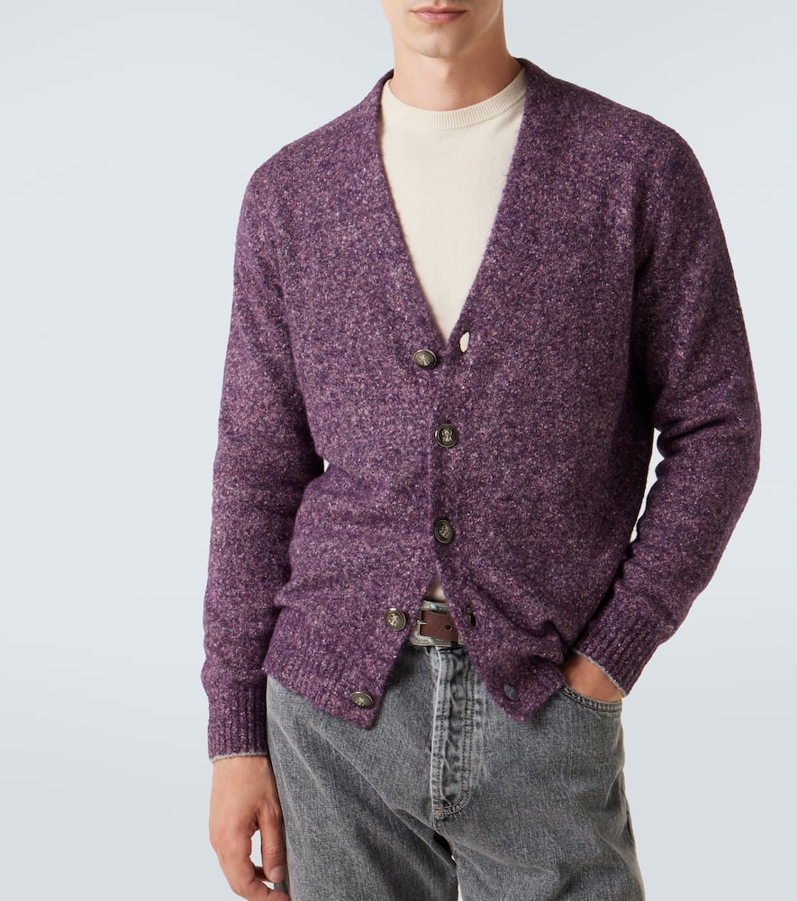 Brunello Cucinelli Cardigan Mit V-ausschnitt In Purple