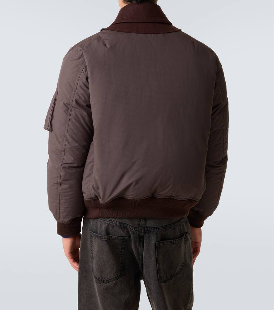 Sacai Wool Puffer Jacket In Multi