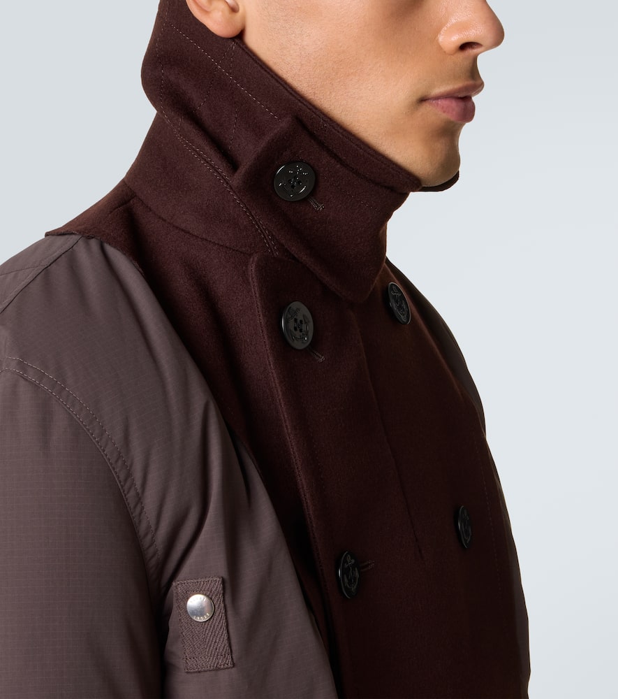 Sacai Wool Puffer Jacket In Multi