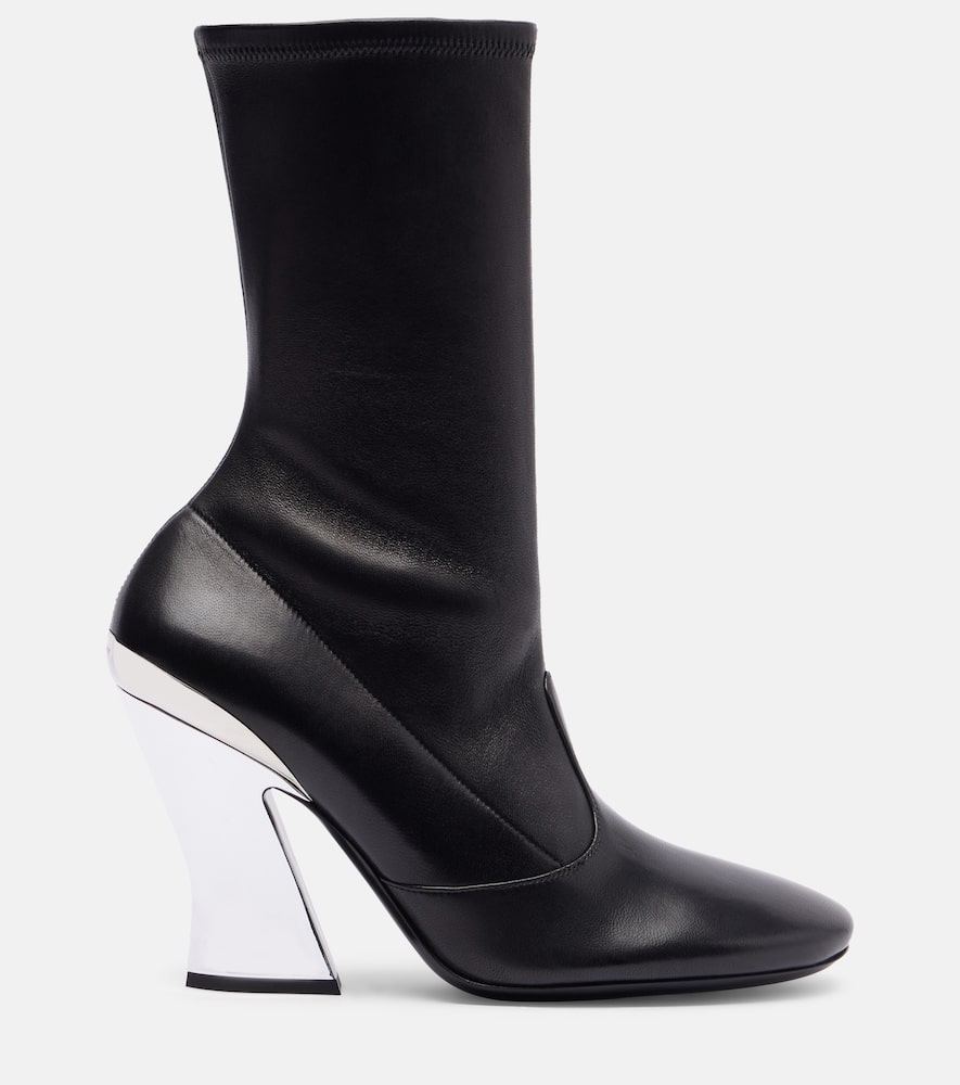 Givenchy Leather 95 Ankle Boots In Black