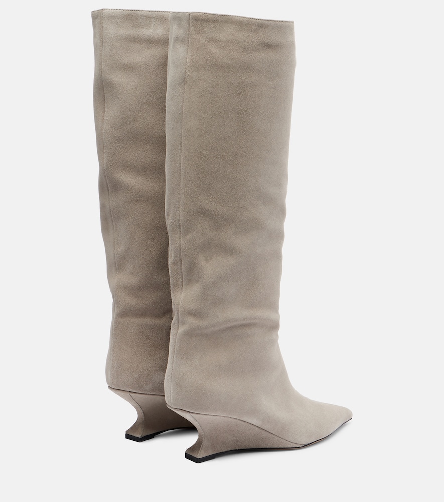 Paris Texas Nina 50 Suede Knee-high Boots In Multi