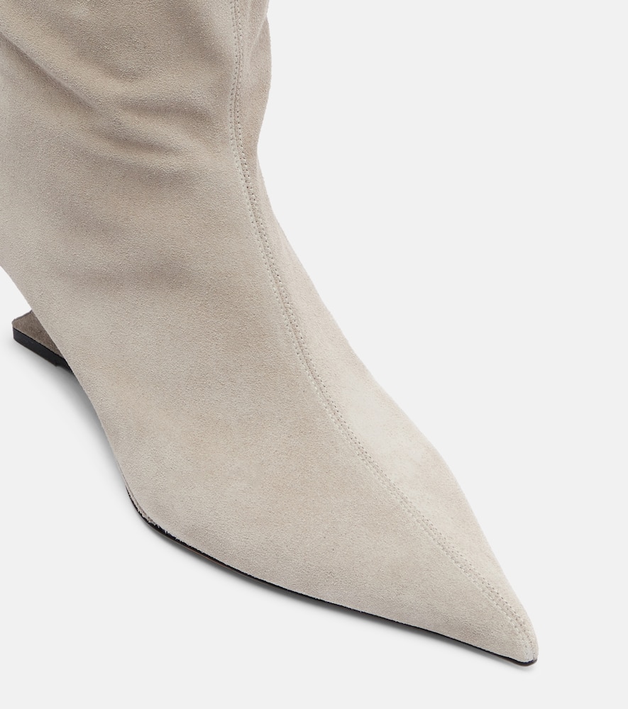 Paris Texas Nina 50 Suede Knee-high Boots In Multi