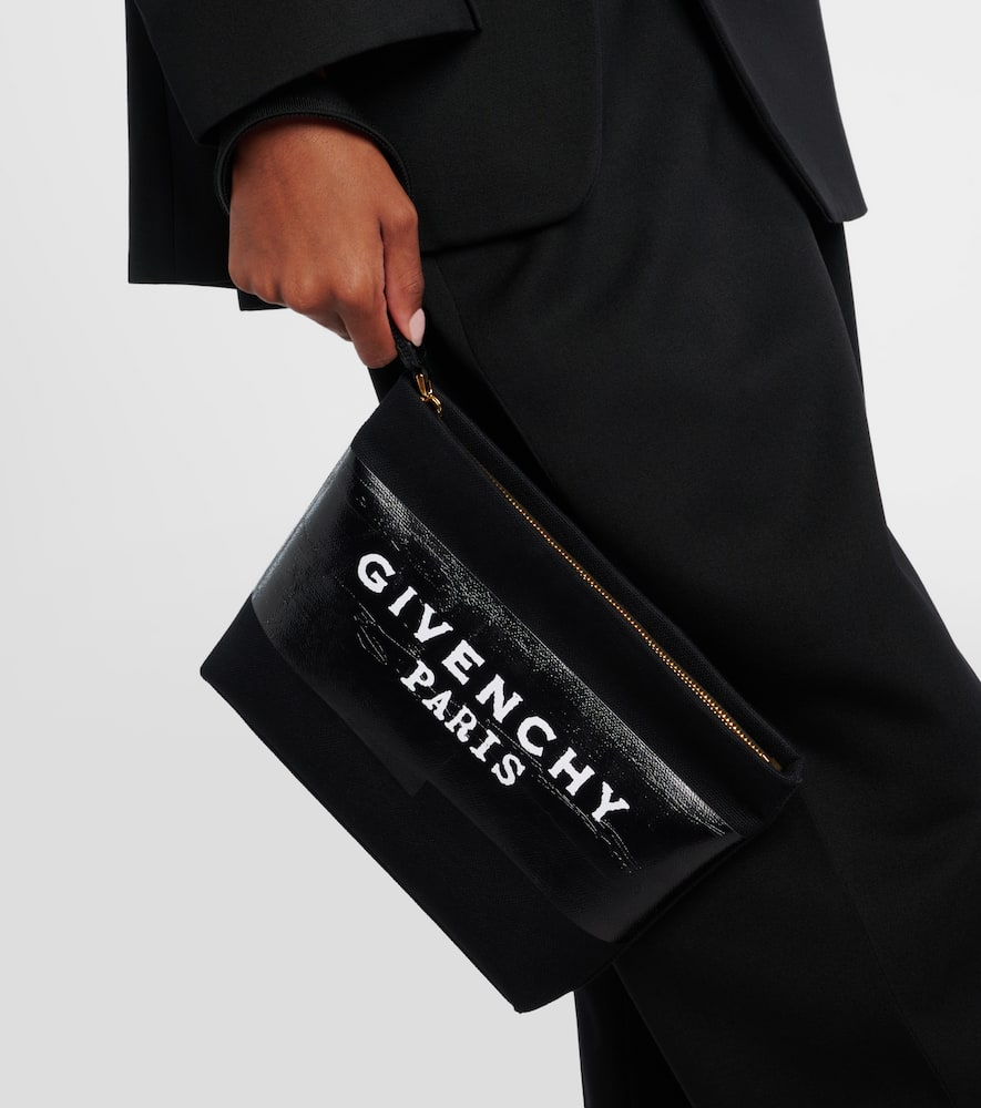 Givenchy Logo Pouch In Black