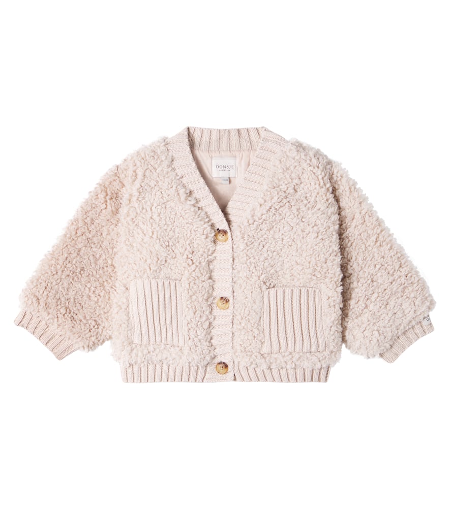 Donsje Baby Olaan Cardigan In Neutral