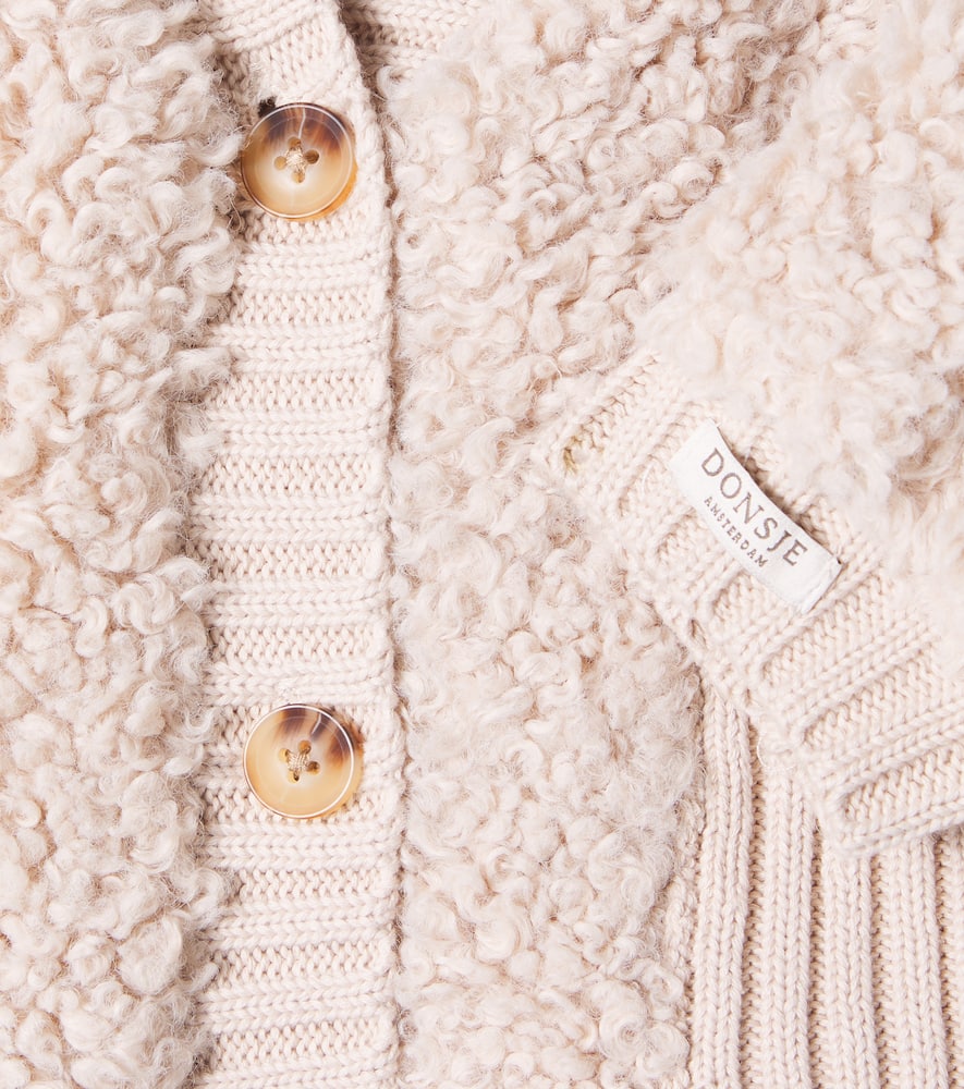 Donsje Baby Olaan Cardigan In Neutral