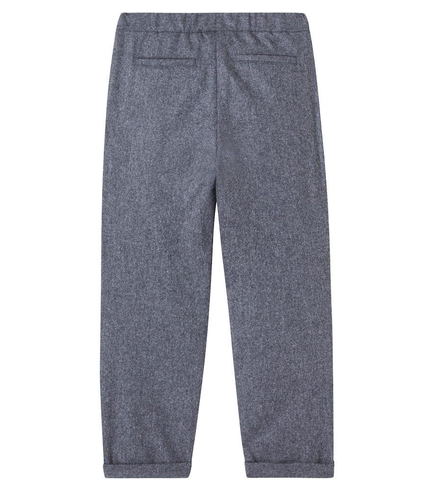  Brunello Cucinelli Kids Brunello Cucinelli Kids Gerade Hose Aus Schurwolle 