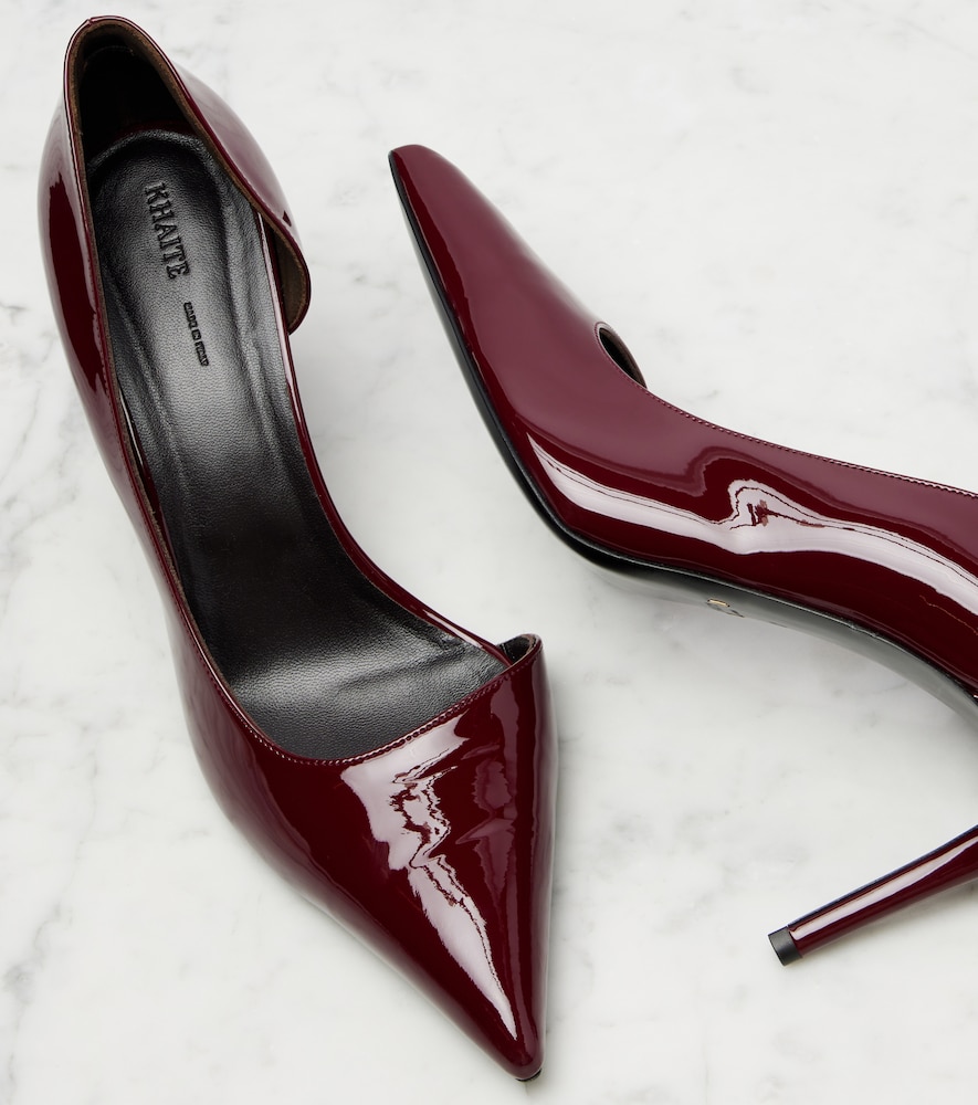 Khaite Khaite Pumps Jett D'orsay 85 Aus Lackleder 