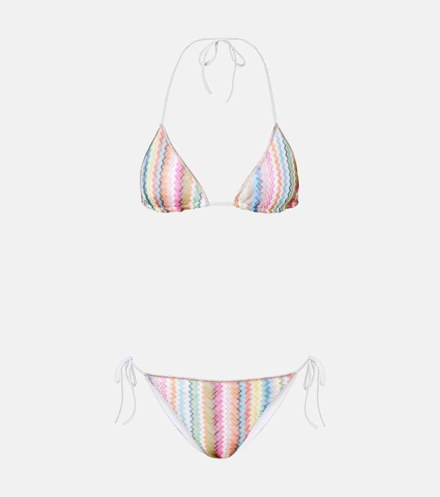Missoni Zig Zag Lamé Bikini In Multi