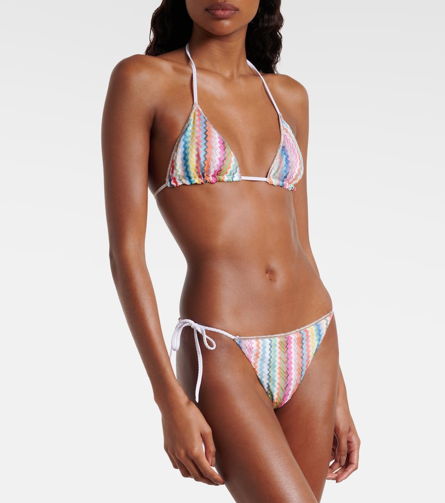 Missoni Zig Zag Lamé Bikini In Multi