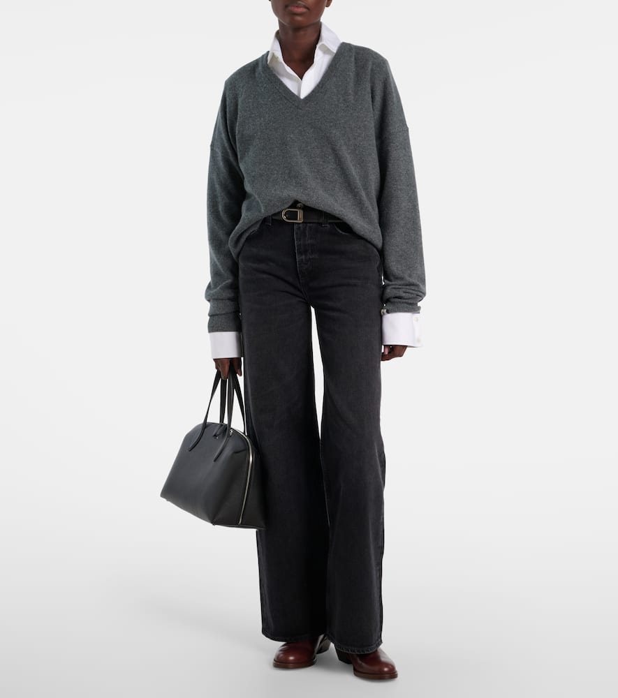 Citizen Of Humanity Paloma High-rise Wide-leg Jeans In Black