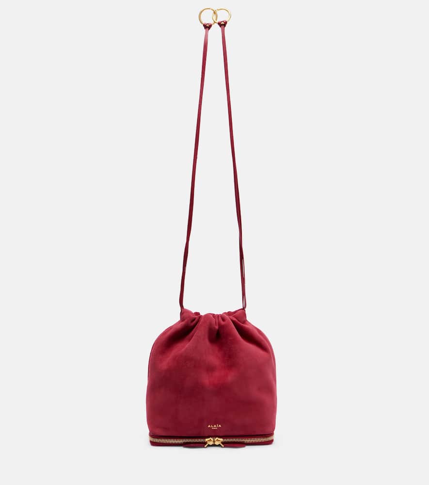 Alaïa Bucket Bag Le Pochon aus Veloursleder