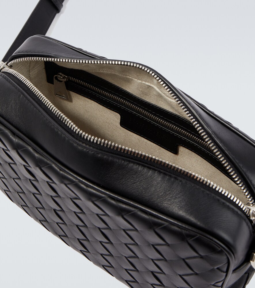  Bottega Veneta Bottega Veneta Sac à Bandoulière Small En Cuir Intrecciato 