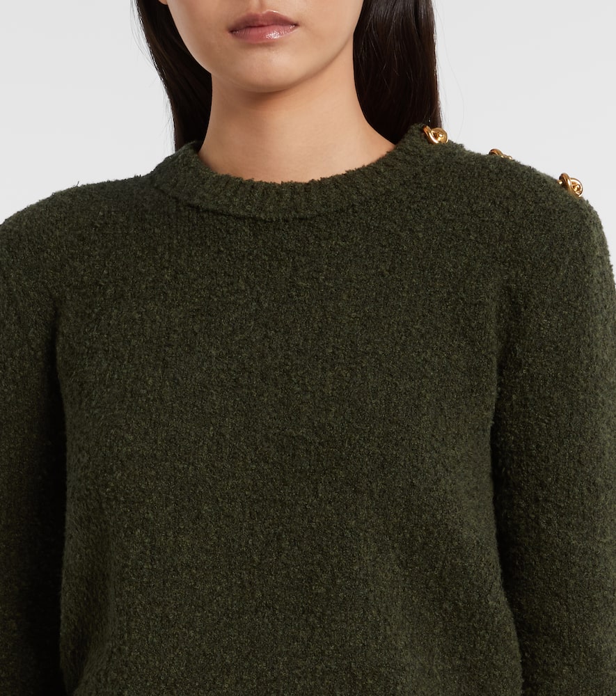 Bottega Veneta Knot Bouclé Sweater In Multi