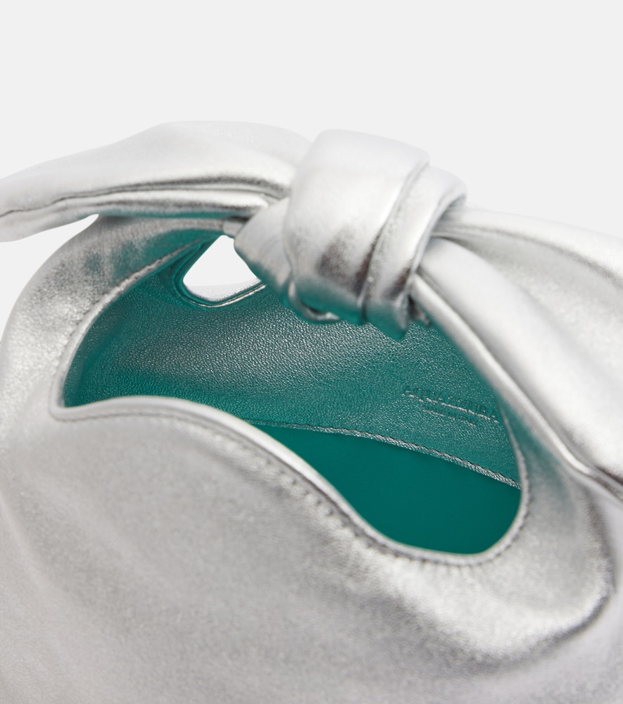  Aquazzura Aquazzura Henkeltasche Bow Tie Mini Aus Metallic-leder 