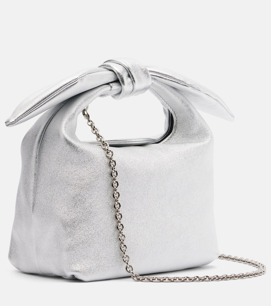  Aquazzura Aquazzura Henkeltasche Bow Tie Mini Aus Metallic-leder 
