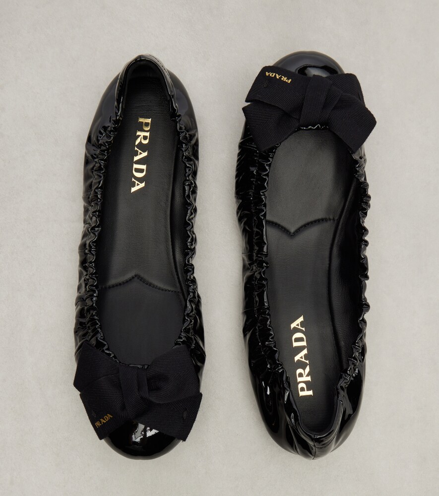  Prada Prada Ballerinas Aus Lackleder 
