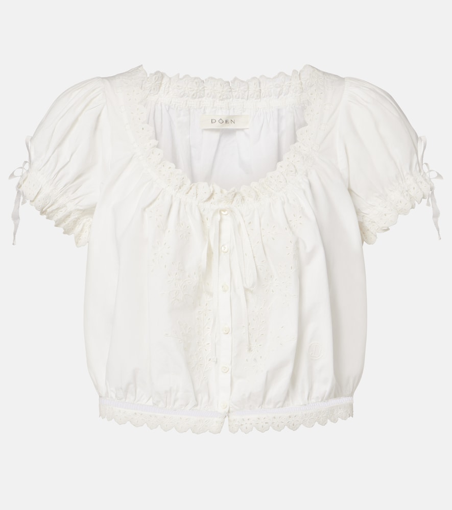 Doen Dôen Nera embroidered cotton top