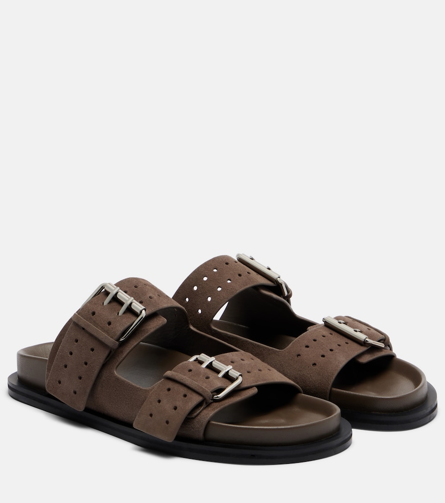 A.emery Women's Brown Leon Suede Slides UK Size 8 - Mytheresa