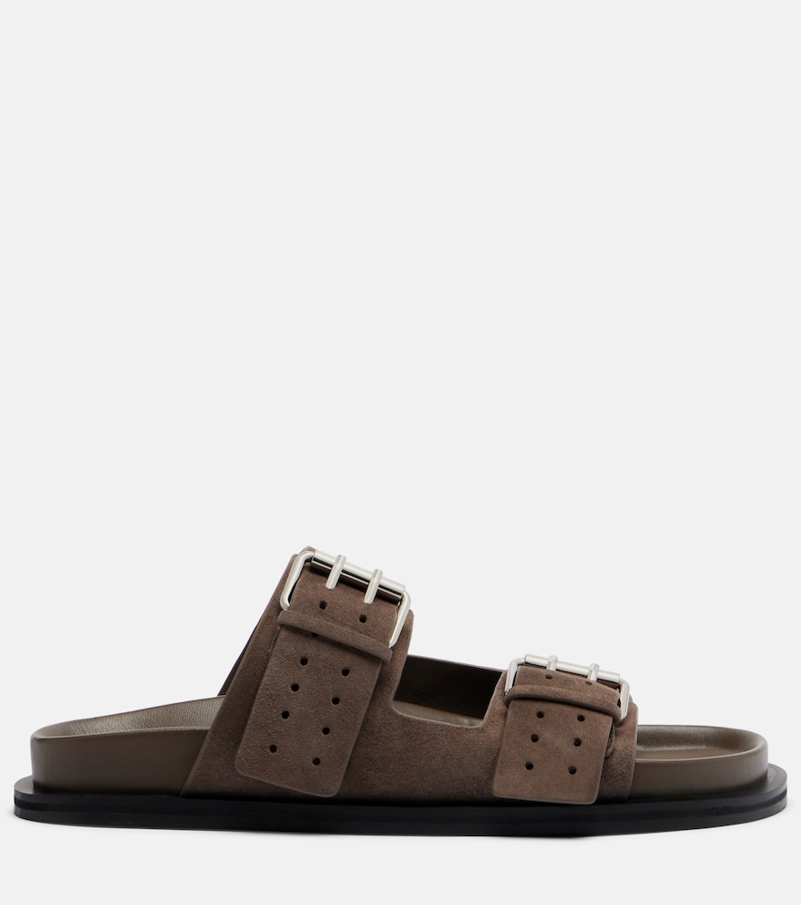  A.emery A.emery Leon Suede Slides 