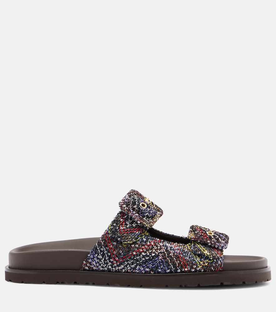 Missoni Missoni Clea Zigzag Sequined Sandals 