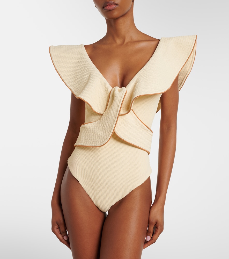 Johanna Ortiz Ruffled swimsuit