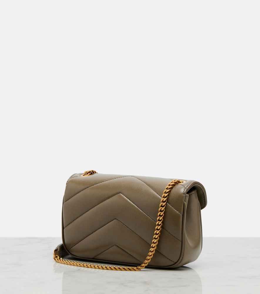  Saint Laurent Saint Laurent Loulou Mini Leather Shoulder Bag 