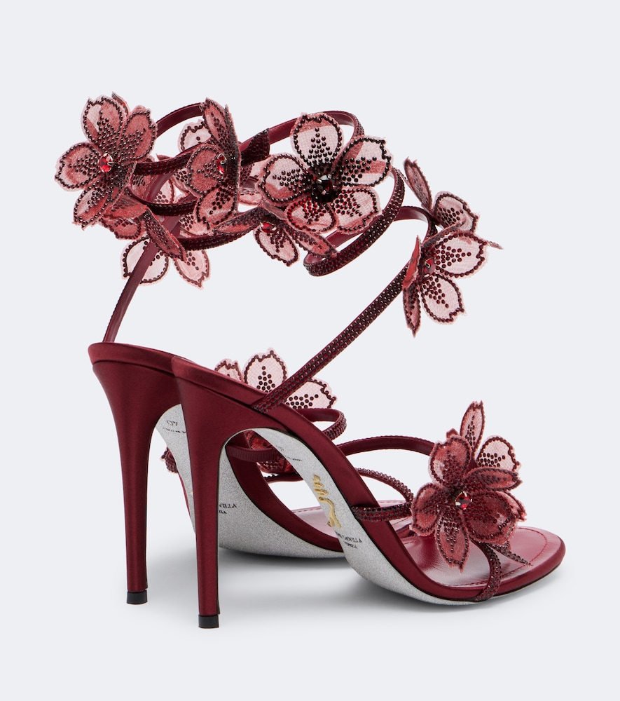 Floriane Floral-Appliqué Sandals