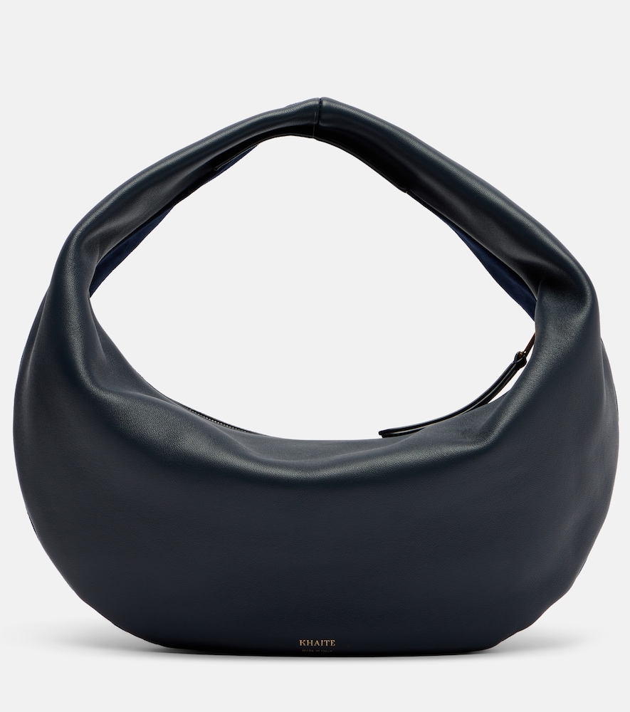 Tote Bag Olivia Medium aus Leder und Veloursleder