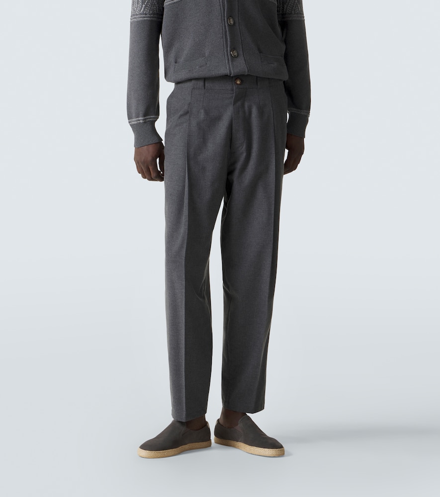  Brunello Cucinelli Brunello Cucinelli Hose Aus Wolle, Baumwolle Und Seide 