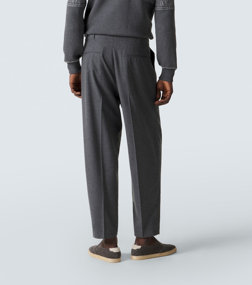  Brunello Cucinelli Brunello Cucinelli Hose Aus Wolle, Baumwolle Und Seide 
