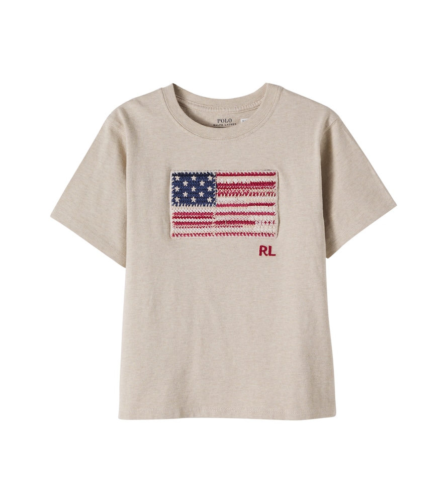 T-shirt in jersey di cotone con ricamo