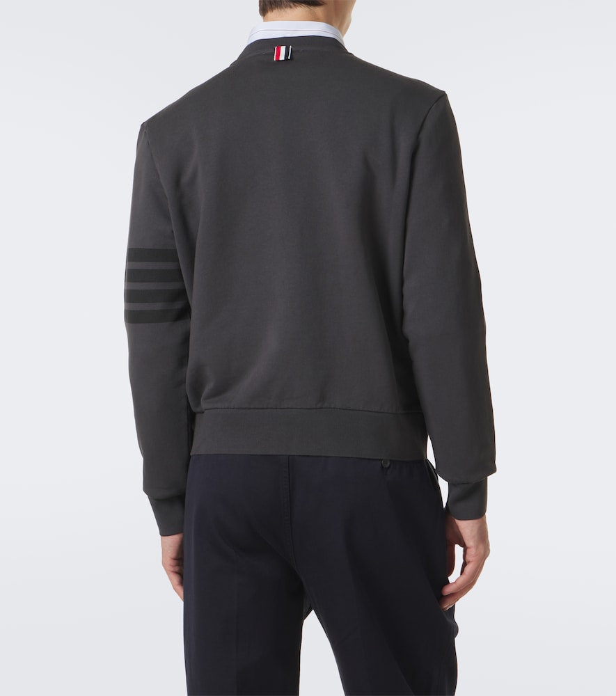 4-Bar Cotton Jersey Sweatshirt