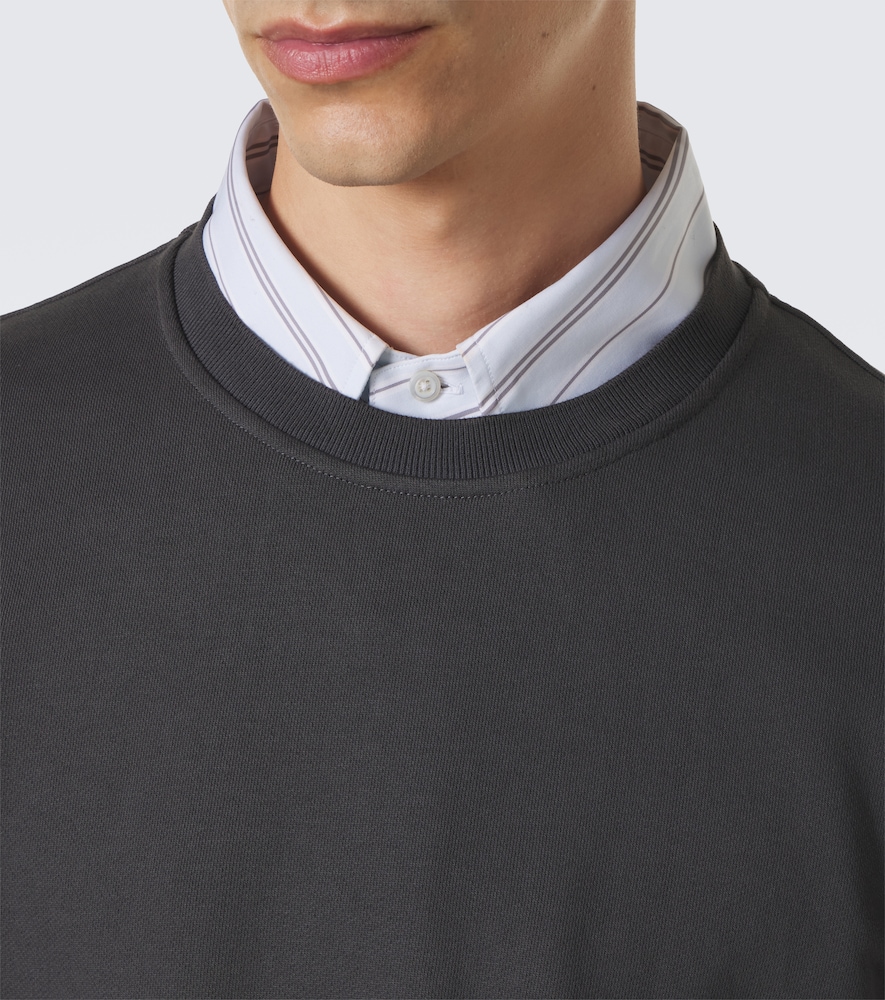 4-Bar Cotton Jersey Sweatshirt