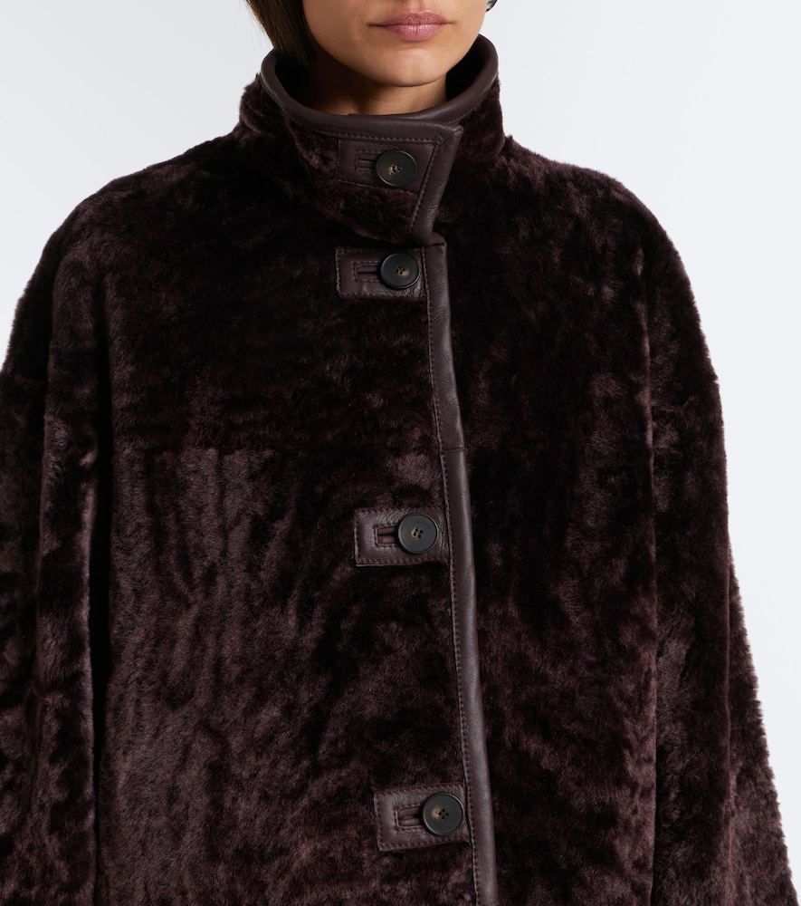 Ari Reversible Leather And Shearling Coat