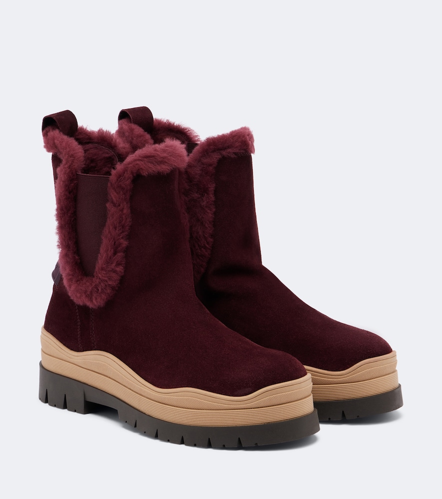 Ankle Boots Arosa aus Veloursleder