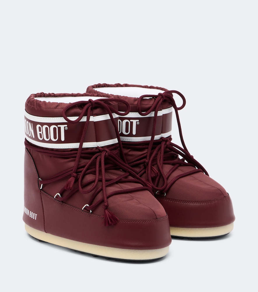 Moon Boot Icon Low Snow Boots In Burgundy