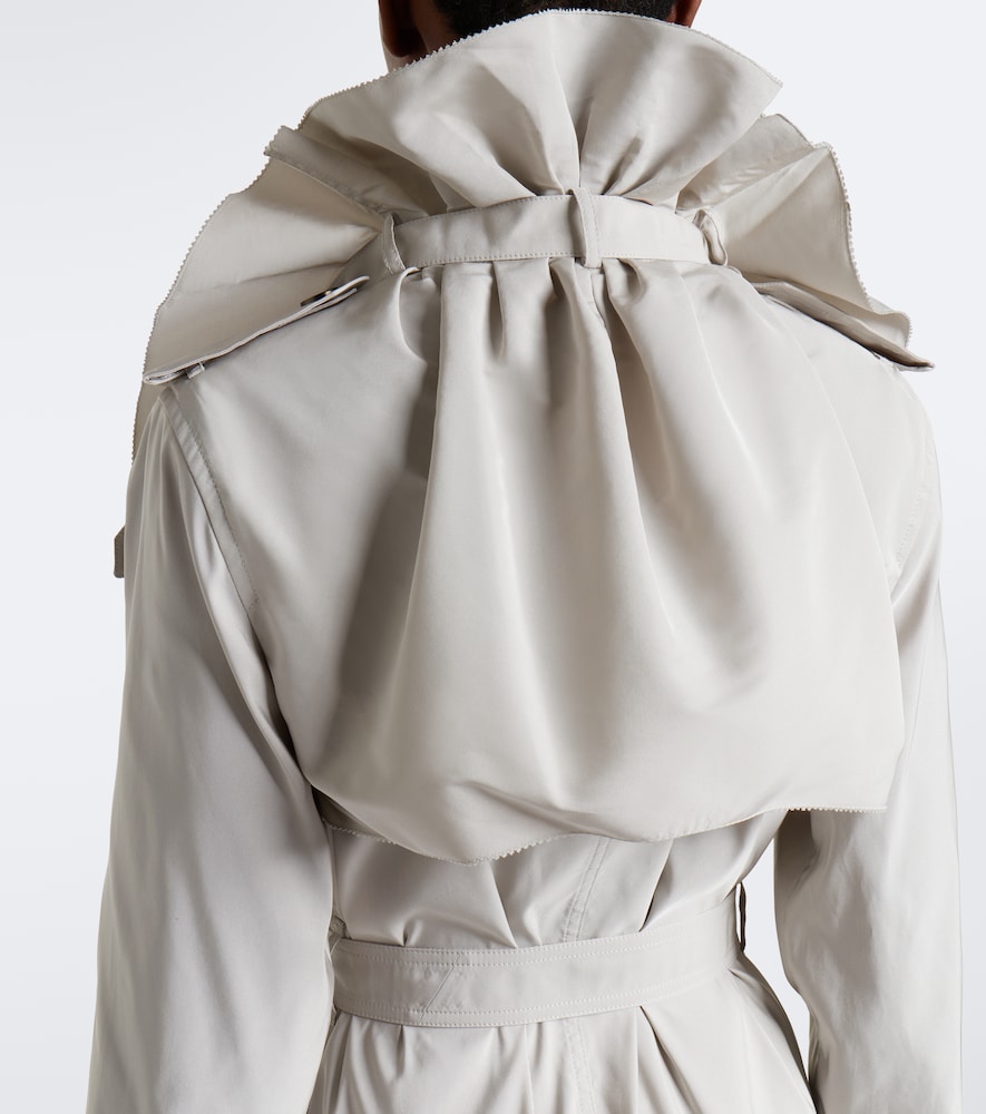 Ruffled Trench Coat