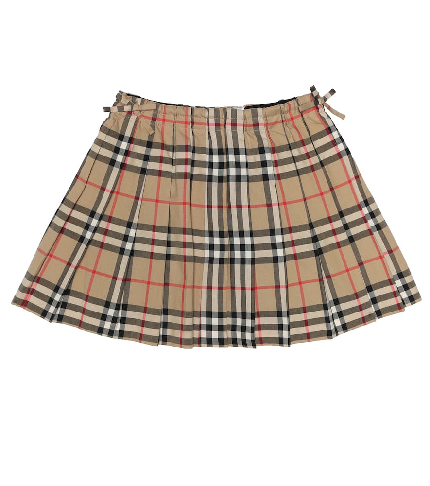 Click to view more detailed imagery on our partner's website Burberry Girls' Pearly Vintage Check Pleated Skirt - Little Kid, Big Kid In Beige