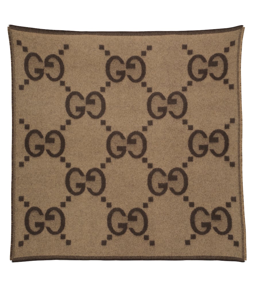 Click to view more detailed imagery on our partner's website Gucci Baby Cashmere Blanket In Brown