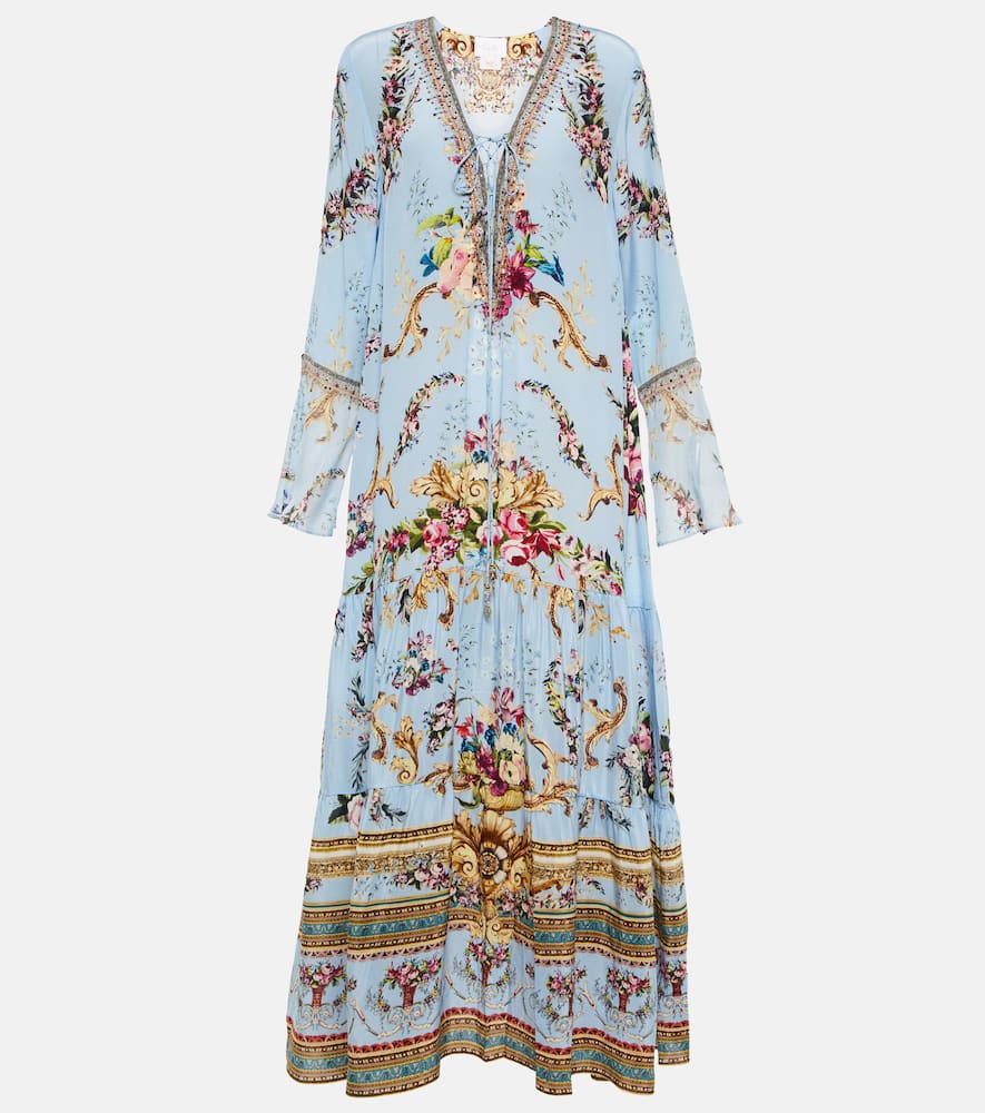 Camilla Embellished silk maxi dress