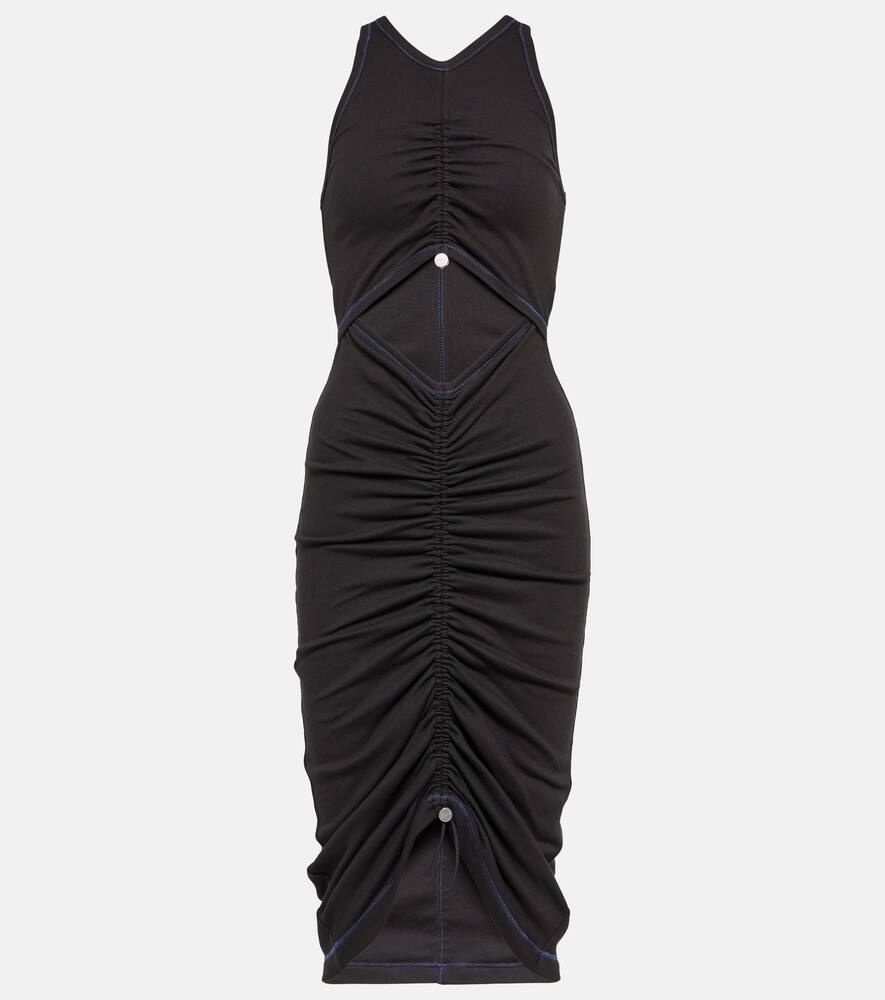 Dion Lee Drawstring cotton jersey midi dress