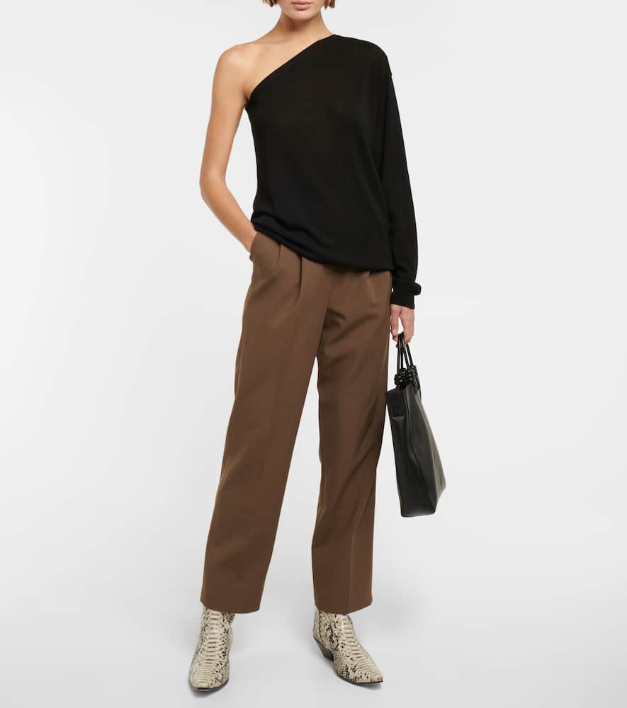 THE FRANKIE SHOP BIANCA ONE-SHOULDER TOP
