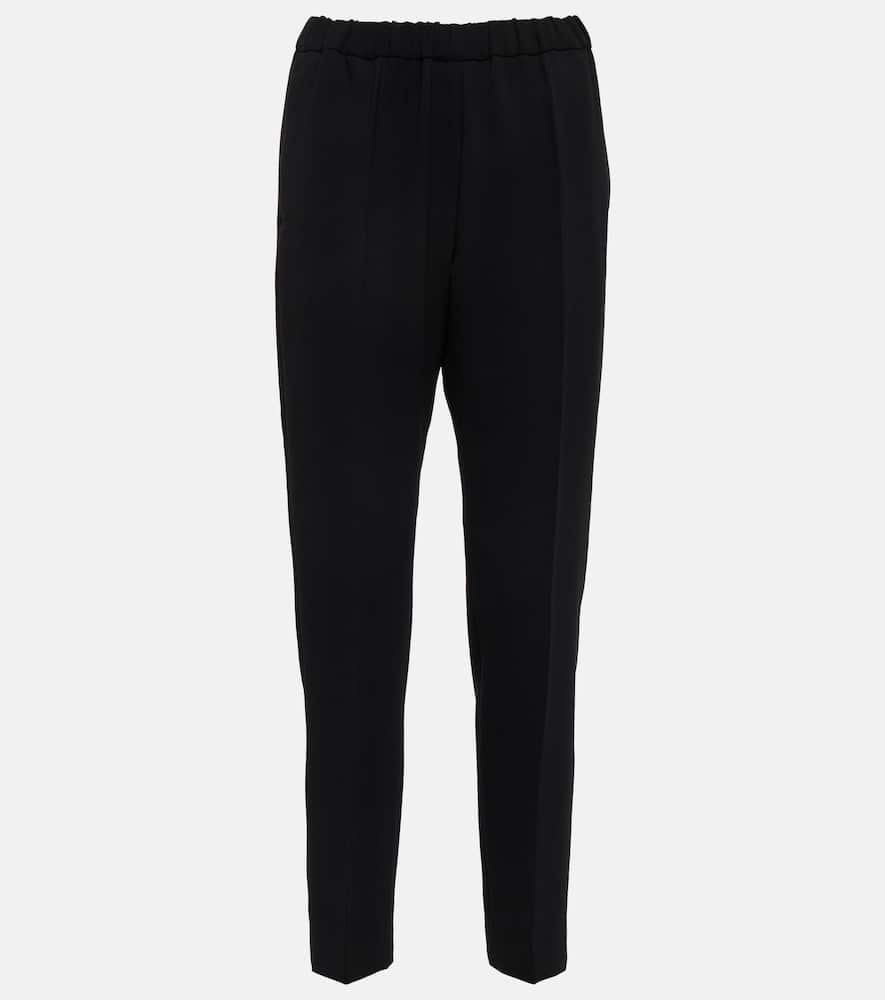 Dries Van Noten Palmira high-rise slim crêpe pants