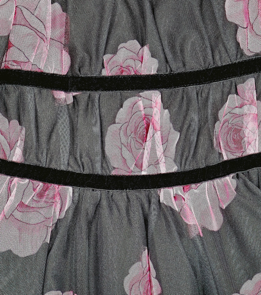  Monnalisa Monnalisa Bedrucktes Kleid Aus Tüll 