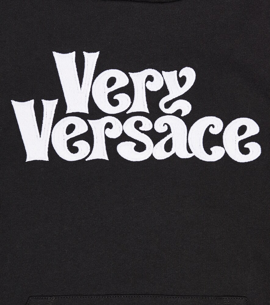 Versace Kids Versace Kids Printed Cotton Jersey Hoodie 